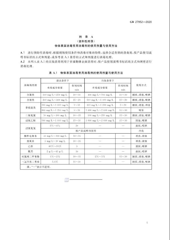 权威发布|2020新版《普通物体表面消毒剂通用要求（2020版）》内容解读！(图6)