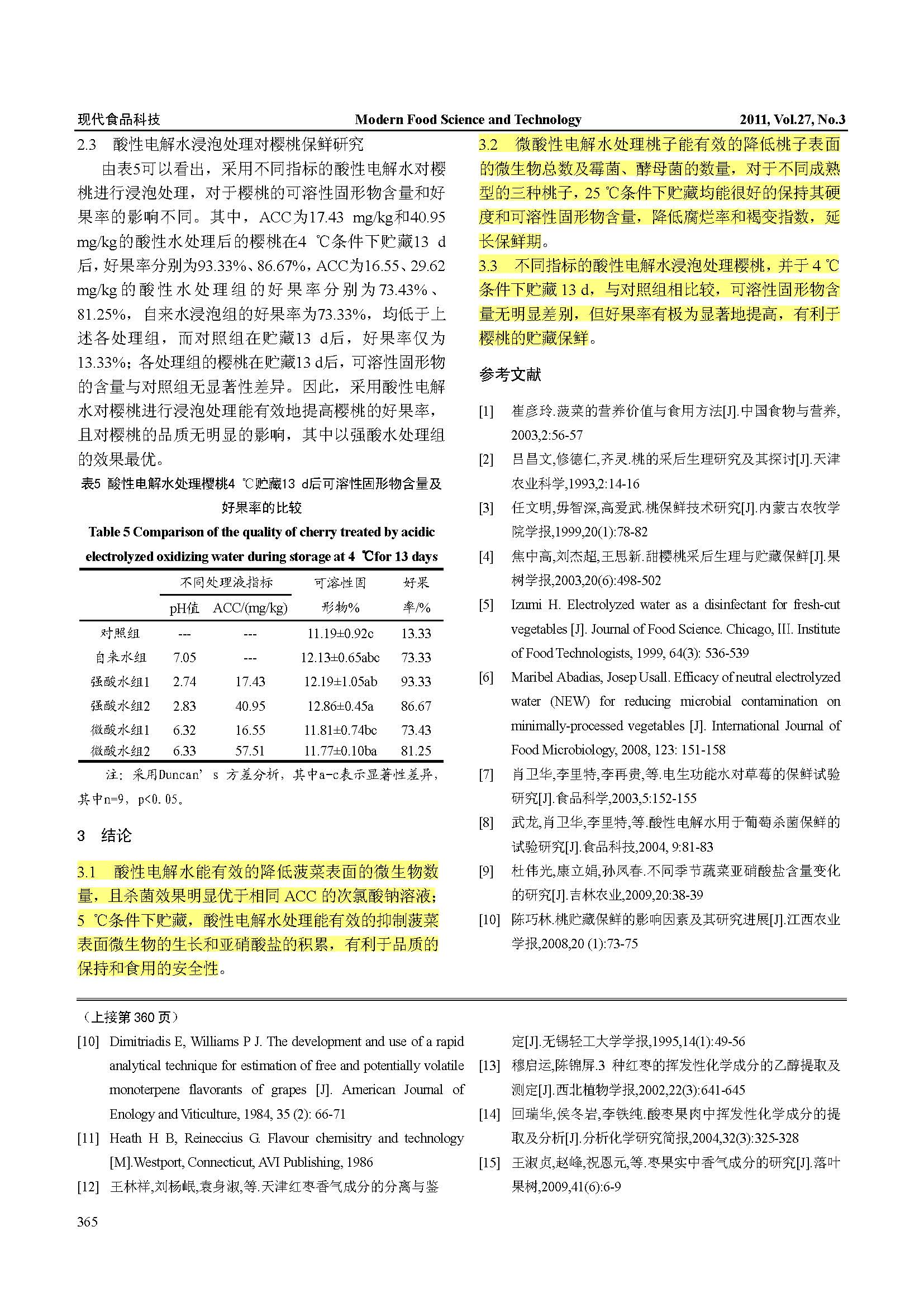 酸性电解水对果蔬杀菌及保鲜效果的研究(图5)