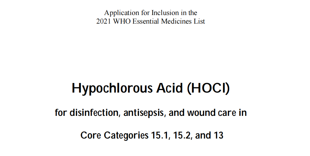 次氯酸进入世界卫生组织（WHO）基本药物清单也许不久将会实现……(图4)